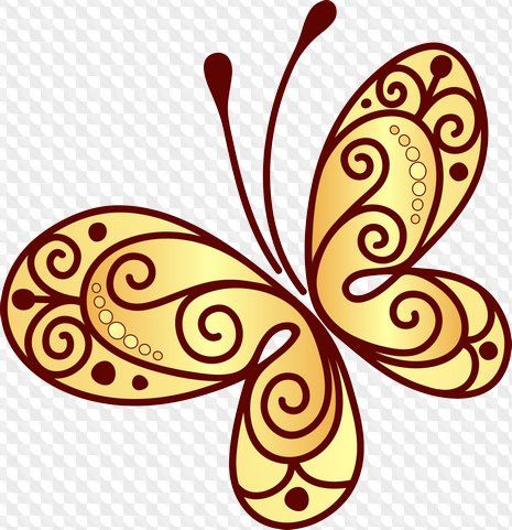 Mariposas Clipart en PSD y PNG en fondo transparente.