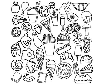 Food clipart black and white 3 » Clipart Station.