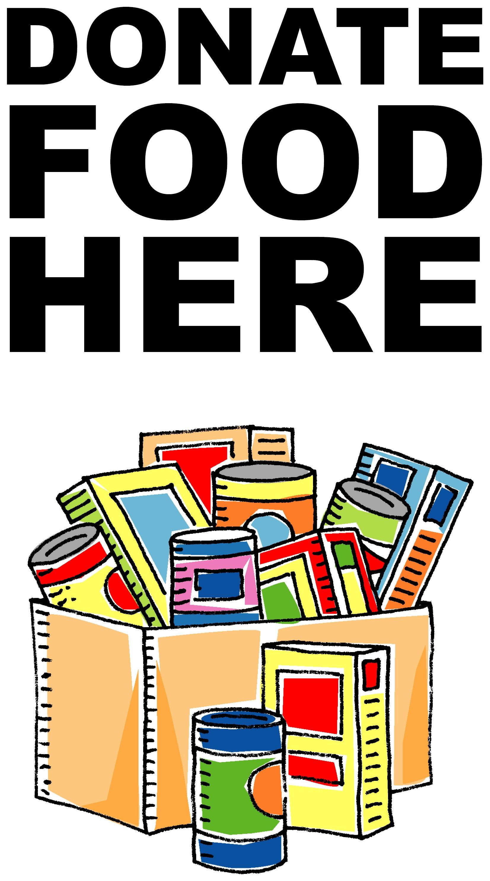 Youth food drive clipart.