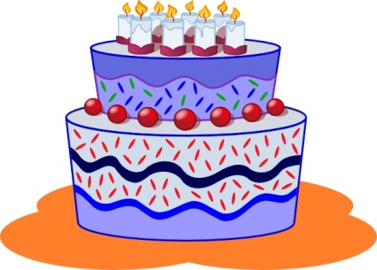 Food Cake Party Dessert Freephile Clipart Graphic.