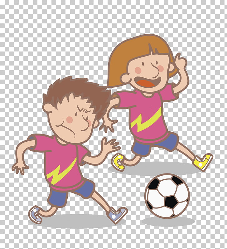 Football Watercolor painting Illustration, Football kids PNG.