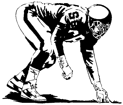 Football Player Tackling Clip Art 17384.