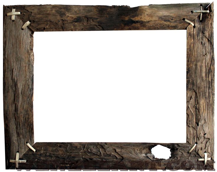 Old wood frame clipart.