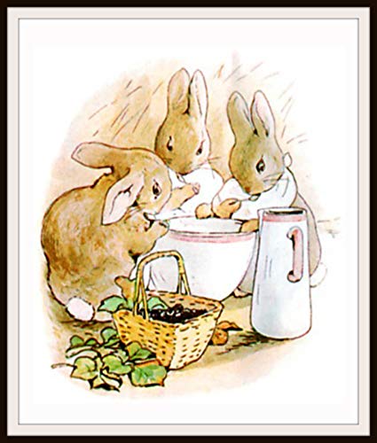 Amazon.com: Beatrix Potter Flopsy Bunnies, Vintage Art Print.