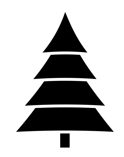 Christmas Black And White Clip Art.