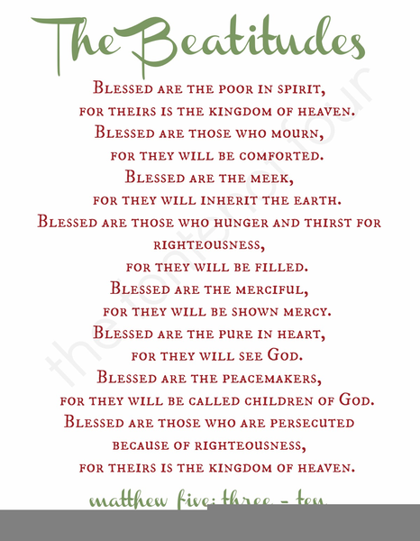 Free Clipart Beatitudes.