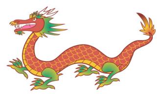 830 Chinese Dragon free clipart.