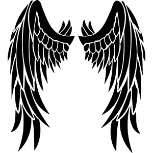 Angel wings clipart, cliparts of Angel wings free download (wmf, eps.