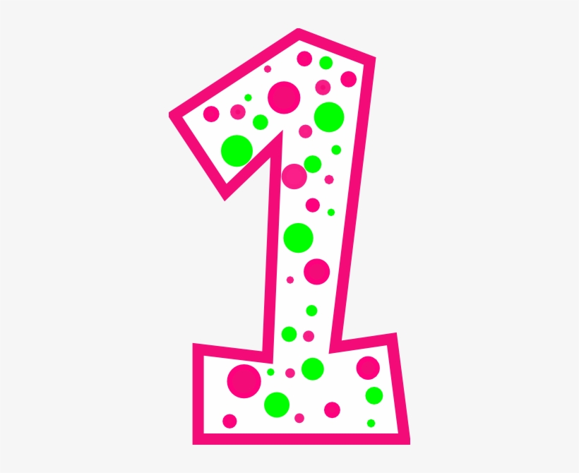 Number Clipart Polka Dot Number.