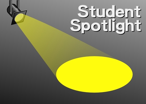 Student Spotlight clip art Free vector in Open office.