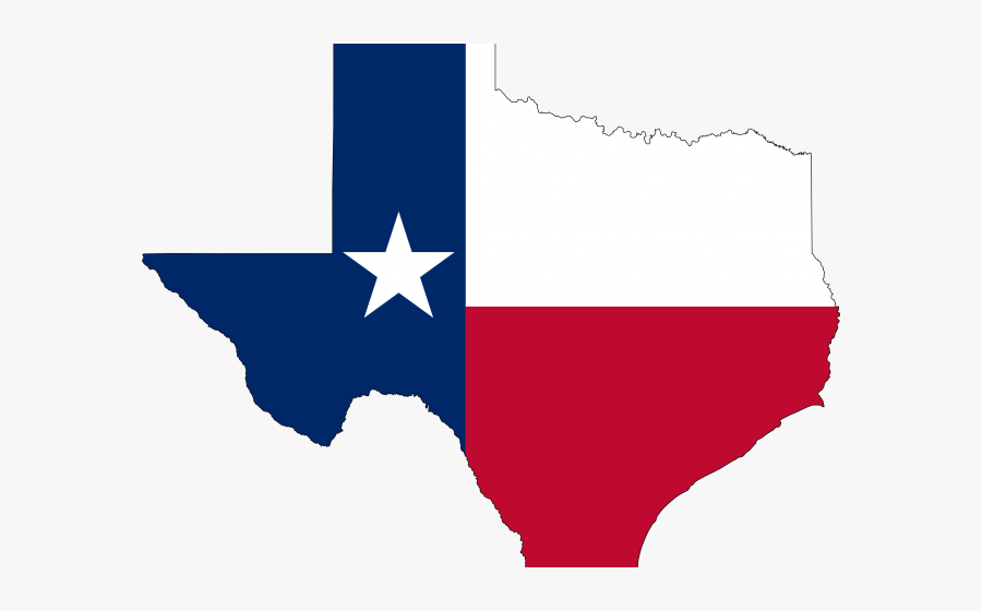 Texas Flag On State , Free Transparent Clipart.