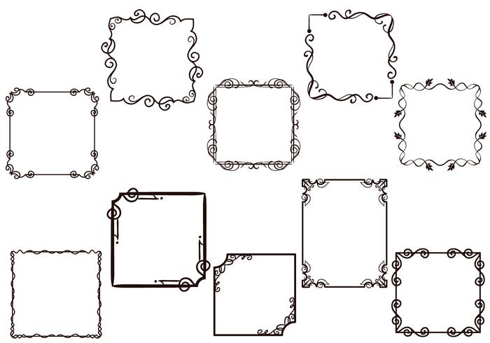 Free Frames Vectors.