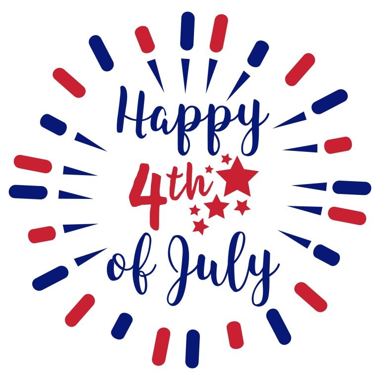 Happy 4th of July Clipart 2019.