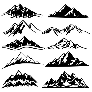 Vector Mountain Stock Illustration Royalty Free.