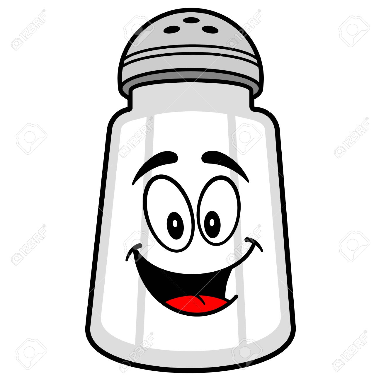 Salt Shaker Mascot.