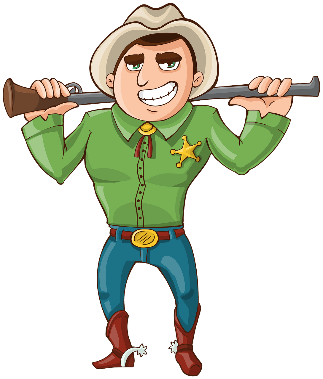 Cowboy Sheriff clipart. Free download..