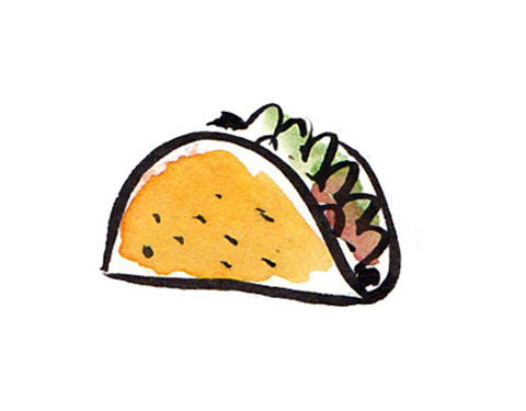 Free taco clipart vectore.