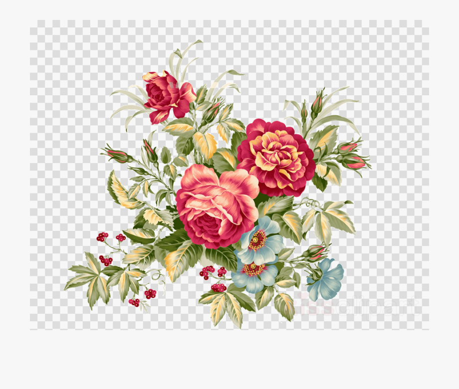 Vintage Floral Png.