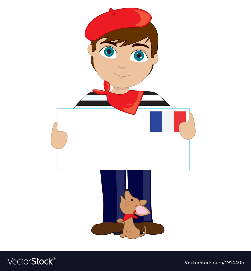 French Boy Sign.