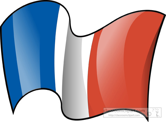 French Flag Clipart.