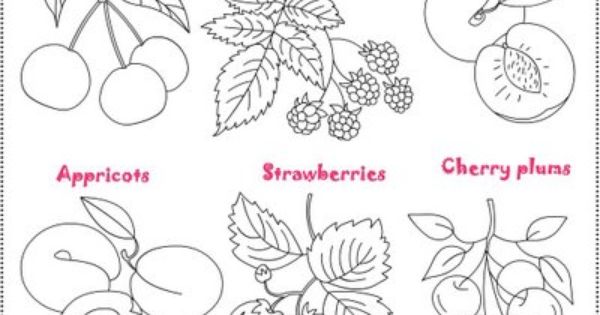 Free Coloring Pages: Fruit Salad/ Salade de fruits *** Coloring.