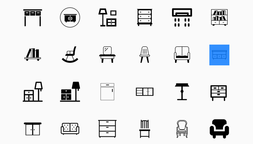 25+ Best Furniture, Interior & Decoration Icons.