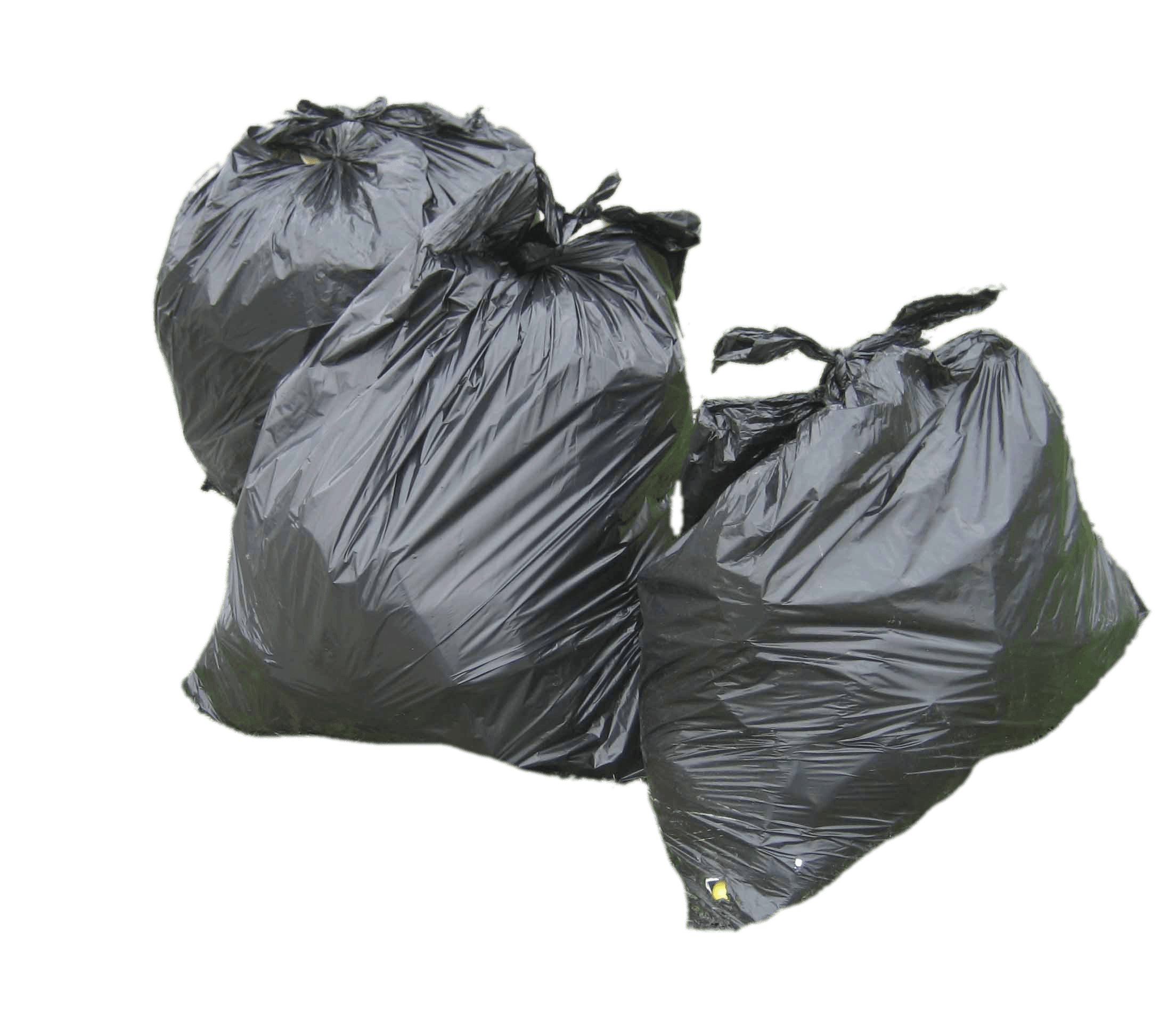 Three Garbage Bags transparent PNG.