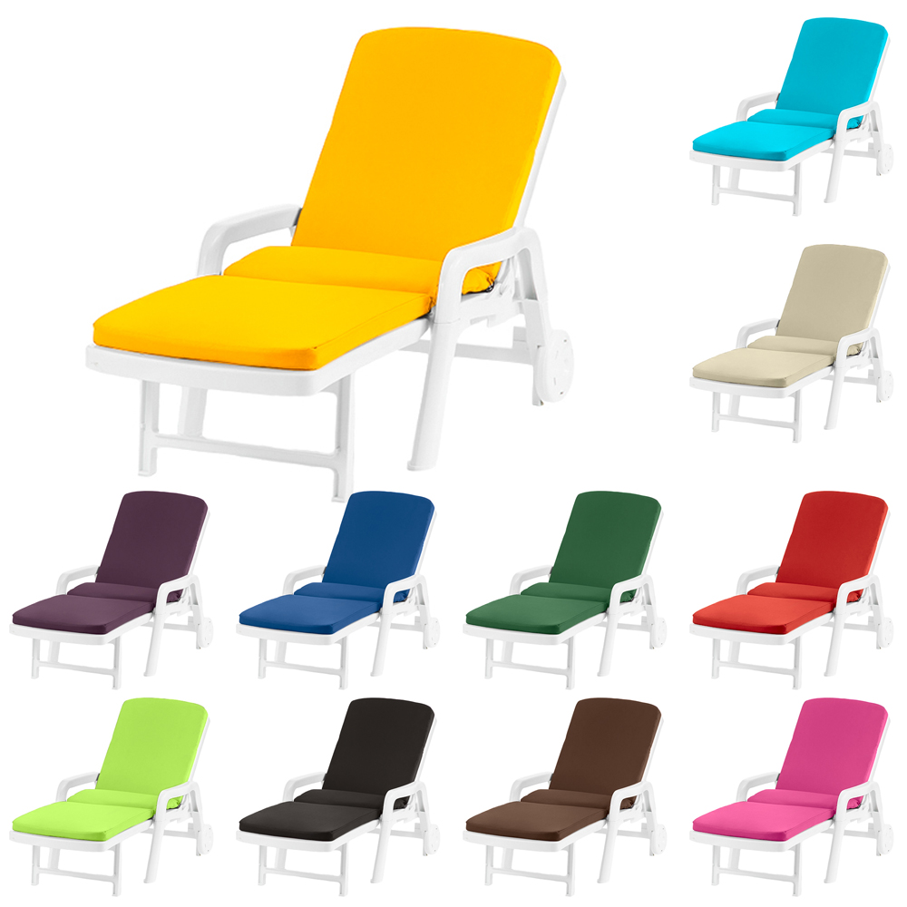 Blue Waterproof Cushion Pad for Resol Palamos Folding Sunlounger.