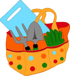 Gardening clipart graphics of gardeners and tools 3.