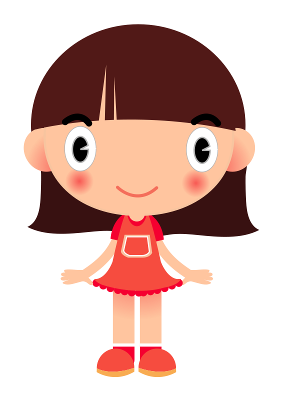 Cartoon Girl Clipart Free.