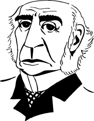 William Gladstone clip art Free Vector.