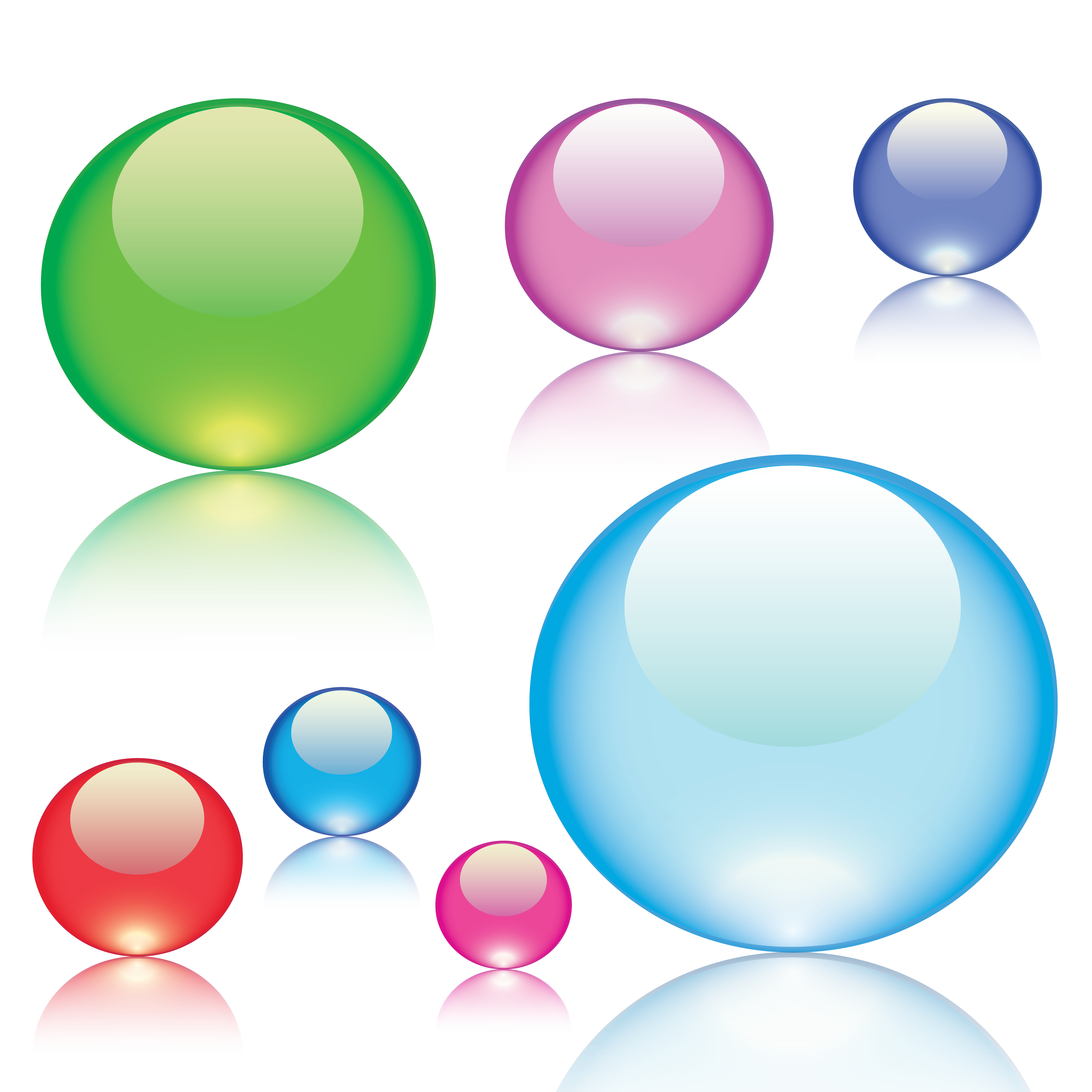 Free Glass Balls Vector.