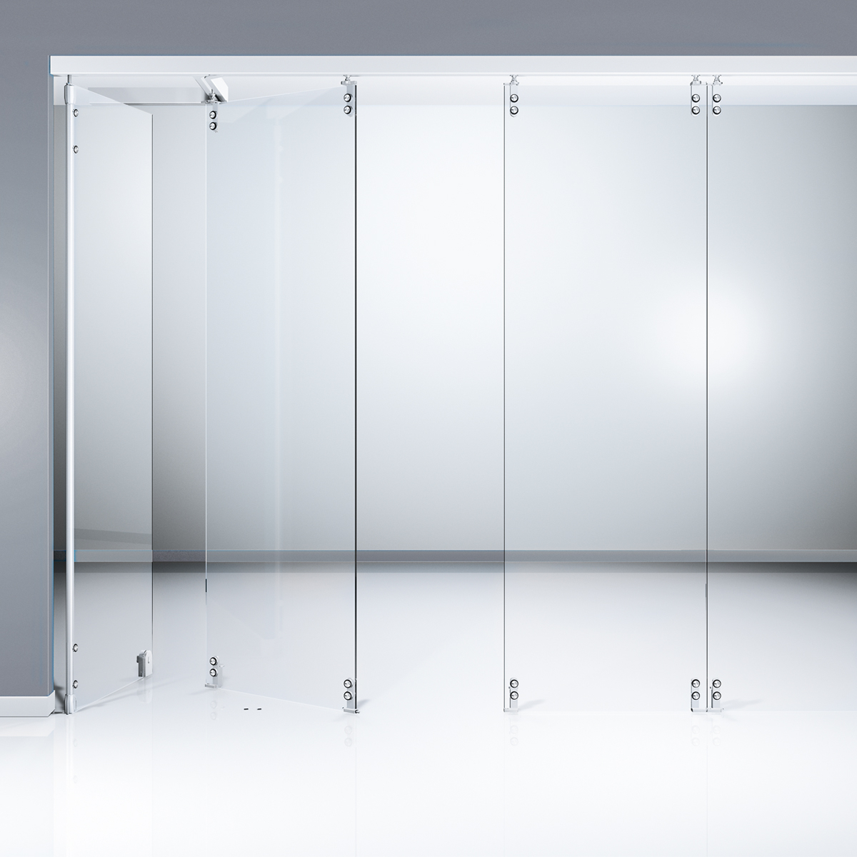 Glass Partitions.