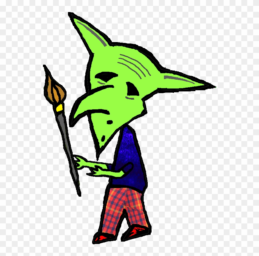 The Painter Goblin Clipart (#2270849).