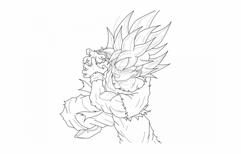 Dragon Ball Z Coloring Pages Goku Super Saiyan.