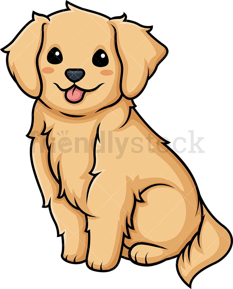 Kawaii Golden Retriever.