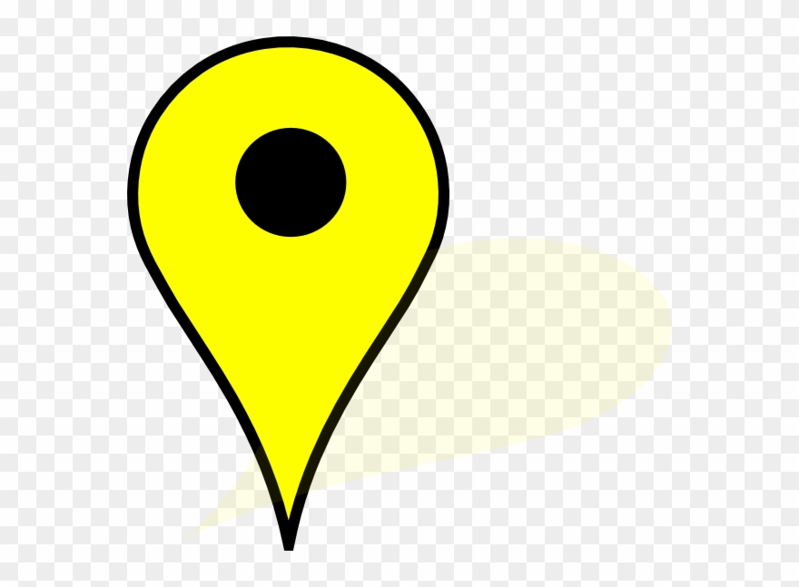 Yellow Google Maps Pin Clipart (#519487).