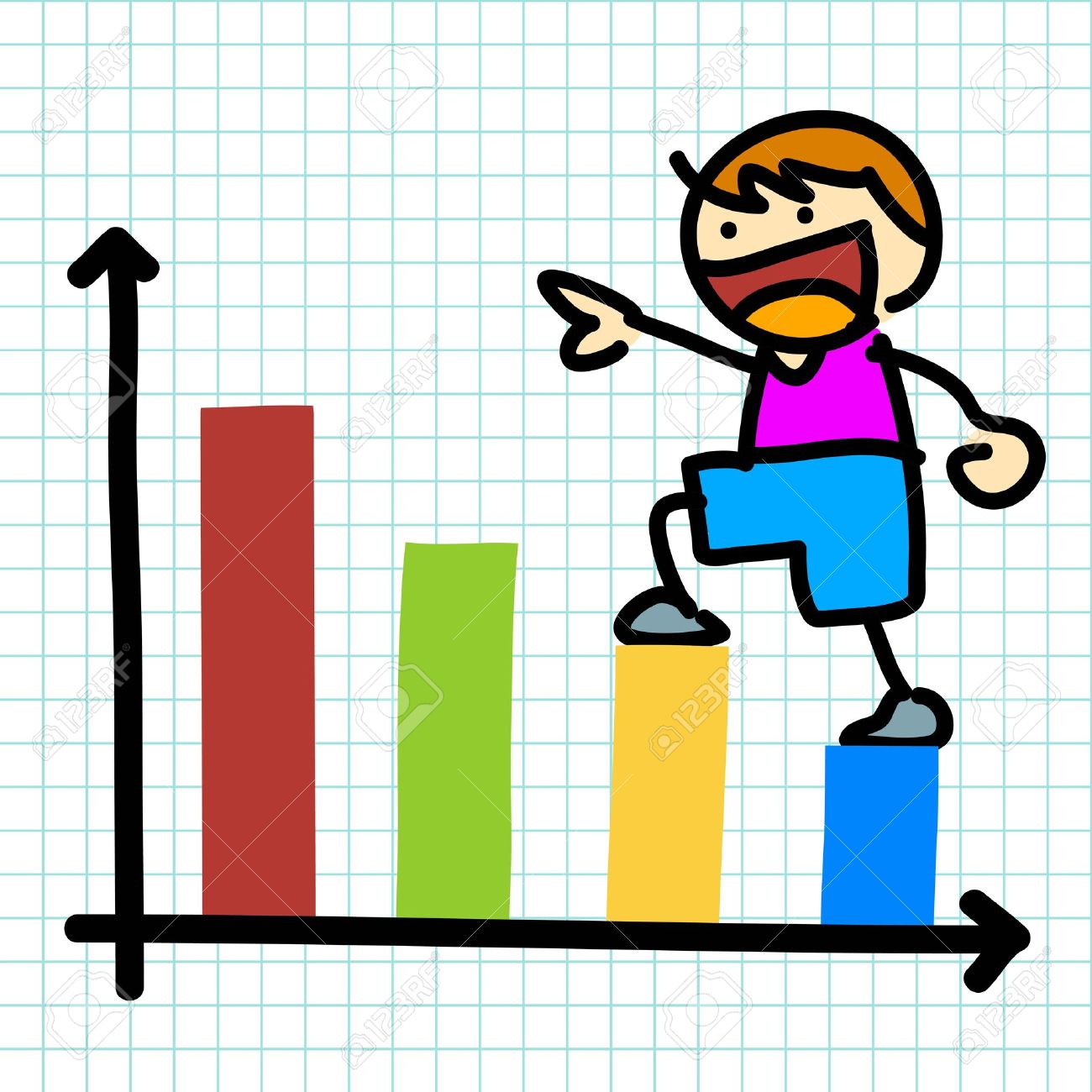 Graph clipart kids.