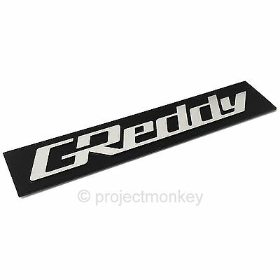 Greddy Logo Intake Plenum Metal Emblem Plaque Badge Trust Genuine Part.