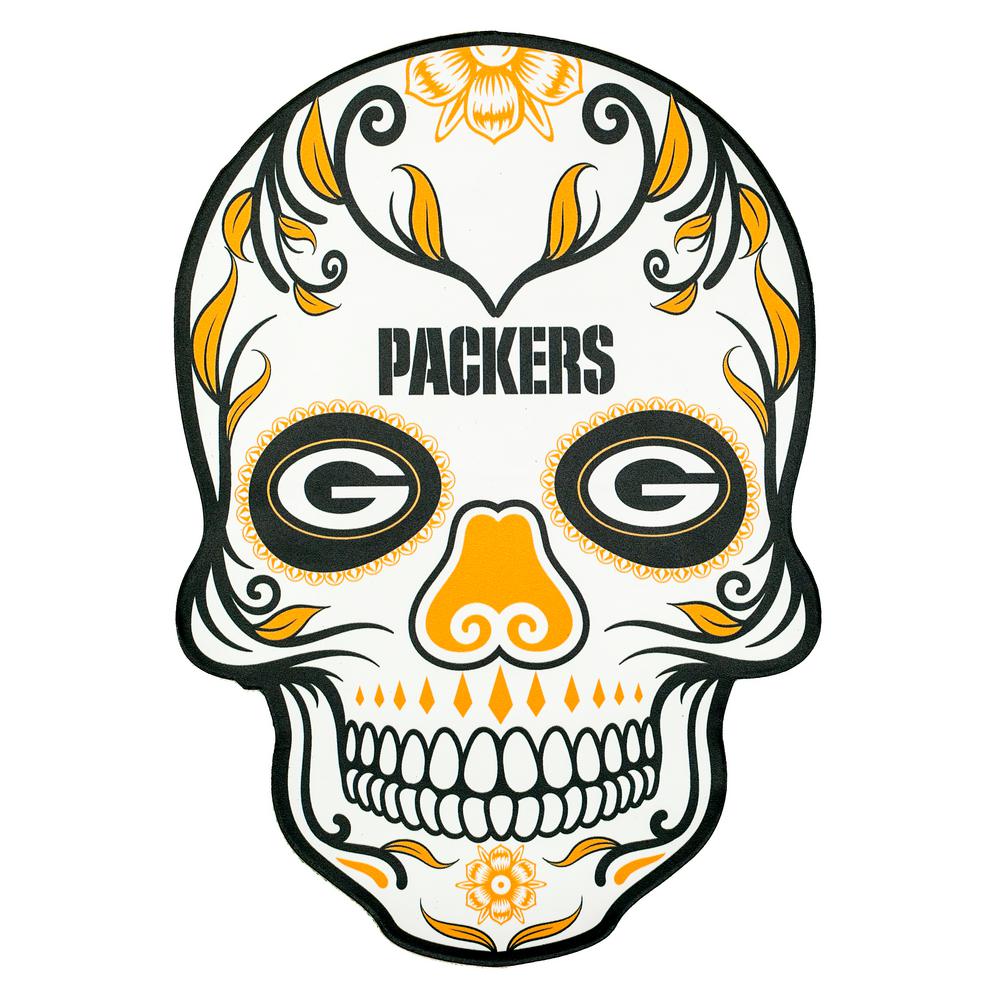 NFL Green Bay Packers Outdoor Skull Graphic.