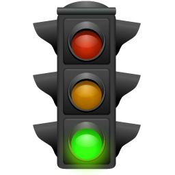 Green light go clip art.