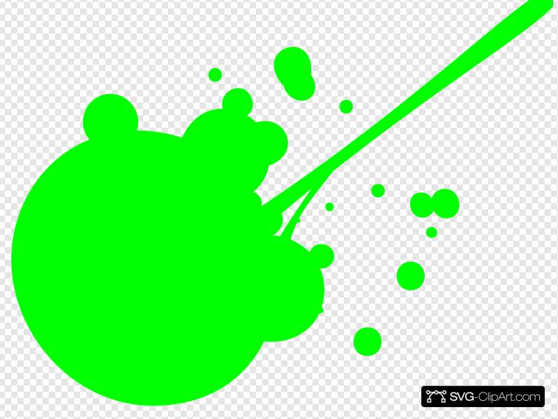 Green Paint Splatter Clip art, Icon and SVG.