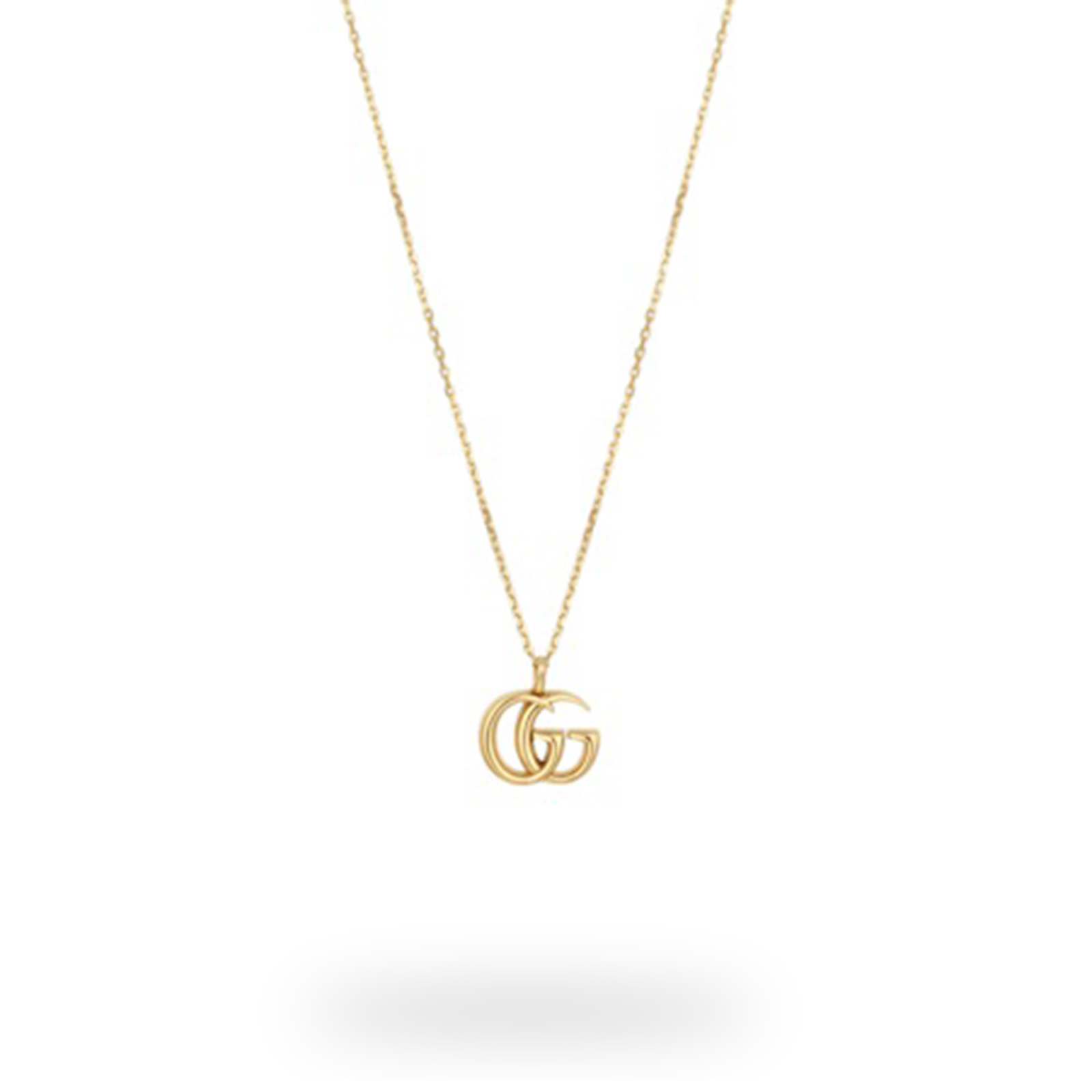 Gucci Large Double G 18ct Yellow Gold Necklace.