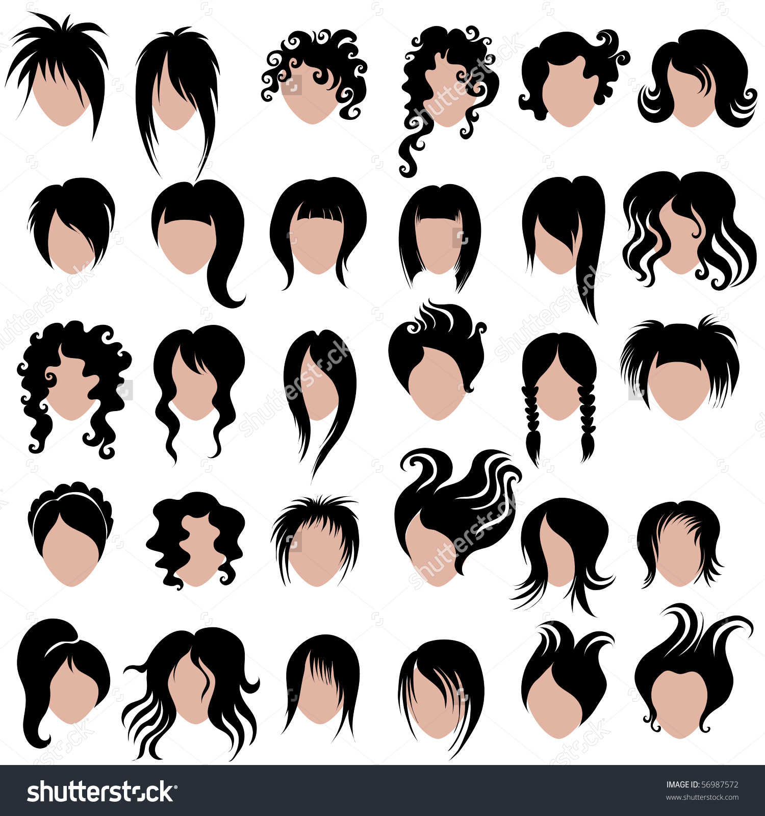 Hair Do Clip Art.