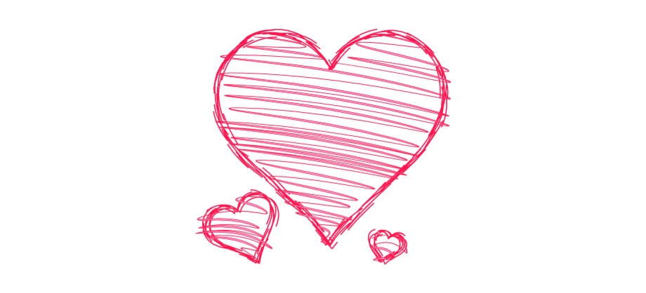 doodle #hearts #pink #red #handdrawn #pen #drawn #scribble.