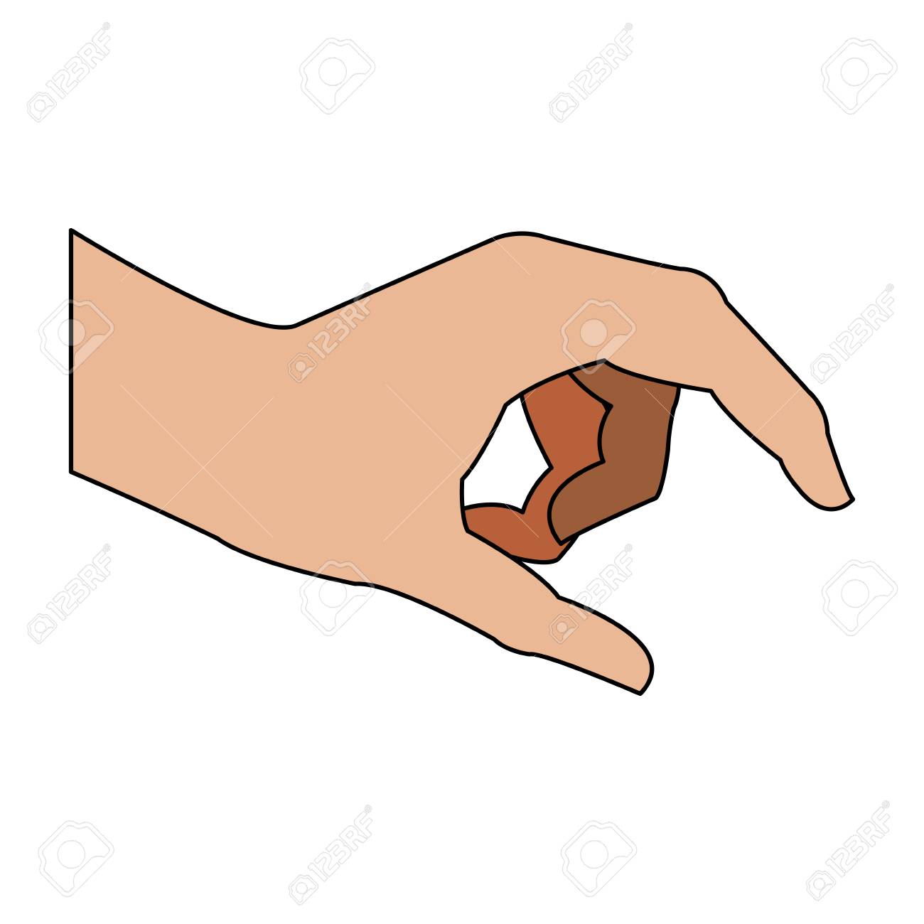 Hand holding something icon vector illustration graphic design.