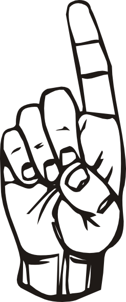 Hand Signal.1 Clipart.