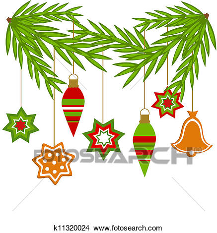 Christmas ornaments Clipart.