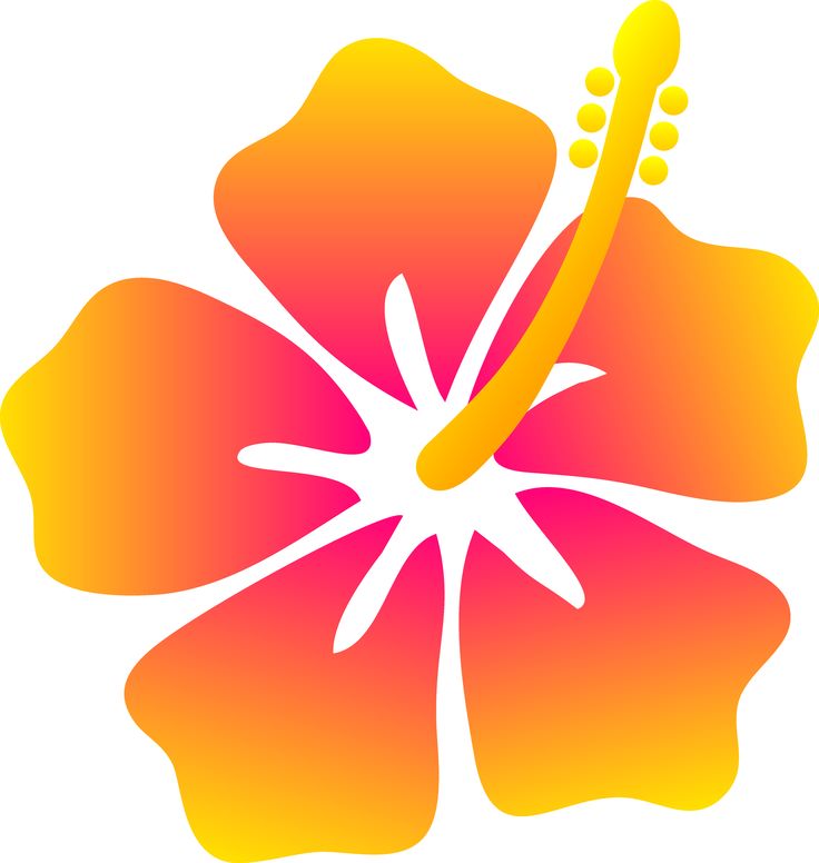 Hawaii Flowers Clip Art.