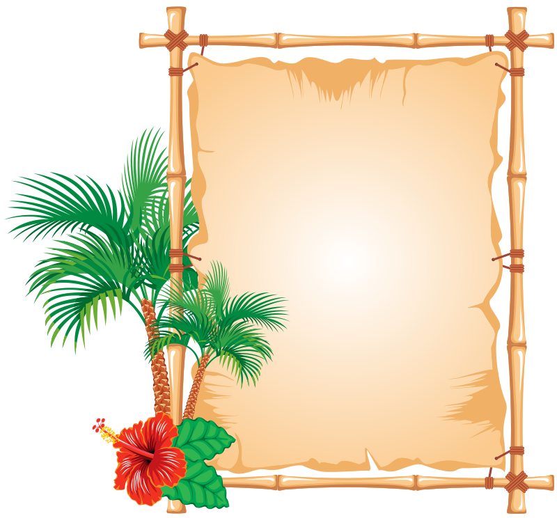 Hawaiian clipart frame, Hawaiian frame Transparent FREE for.